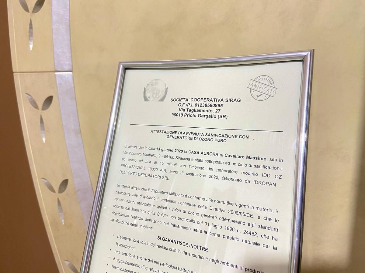 Apartament Casa Aurora Syrakuzy Zewnętrze zdjęcie